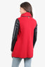 Mackage Red/Black Leather/Wool Jacket Size XS