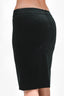 Gucci Black Velvet Midi Skirt Size 38