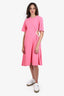 See by Chloe Pink Cotton Cut-Out Dress Size S