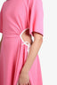 See by Chloe Pink Cotton Cut-Out Dress Size S