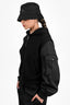 Prada Black Cotton/Nylon Quarter Zip Utility Jacket Size S