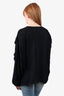 Zadig & Voltaire Black Ruffle Sleeve Cropped Top