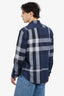 Burberry Brit Blue Check Long Sleeve Shirt Size L