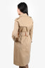 Burberry Tan Double Breasted Trench Coat Size 4