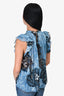 Ulla Johnson Blue/Metallic Silk Sheer Sleeveless Top Size 2