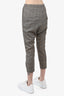 Nili Lotan Brown Check Pants Size 0