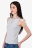 Pre-loved Chanel™ Grey Cotton Sleeveless Top Size 40