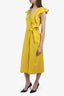 A.L.C. Yellow Ruffle Dress Size 4