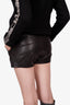 Mackage Black Leather Shorts Size 2