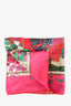 Hermes Hot Pink Patterned Silk Square Scarf