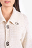 Bottega Veneta Pre-Fall 2020 Cream Heavy Cotton Knit Cardigan Size XS