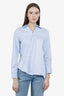 Pink Tartan Light Blue Asymmetric Shirt