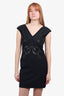 Versace Collection Black Sleeveless Dress Crystal Embellishment Size 42