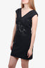 Versace Collection Black Sleeveless Dress Crystal Embellishment Size 42