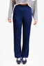 St. John Navy Knit High-Waisted Pants Size 0