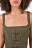 Dion Lee Green Corset Tank Top Size 6