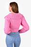 Jacquemus Pink Wool Ribbed Half-Zip Sweater Size 38