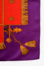 Hermes Purple/Red Silk 'Vue du Carosse' Square Scarf
