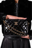 Chanel 2014/15 Black Quilted Patent Double Zip Crossbody