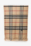 Burberry Beige/Nova Check Wool/Cashmere Pocket Oversized Scarf