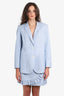Pink Tartan Blue Plaid Skirt (Size 14) and Blazer Set (Size 12)
