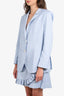 Pink Tartan Blue Plaid Skirt (Size 14) and Blazer Set (Size 12)