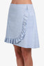 Pink Tartan Blue Plaid Skirt (Size 14) and Blazer Set (Size 12)
