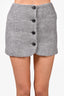 Helmut Lang Grey Wool 'Blazer' Mini Skirt Size 2