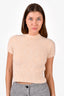 Sandro Peach Alpaca Blend Knit Top Size XS
