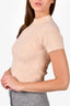 Sandro Peach Alpaca Blend Knit Top Size XS