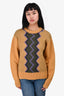 Saint Laurent Vintage Yellow/Purple Wool Sweater Size M