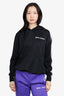 Palm Angels Black Logo Print Athletic Hoodie Size S