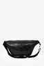 Gucci Black Leather Jumbo GG Monogram Embossed Belt Bag