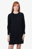 Miu Miu Black Long-Sleeve Dress with Bow size 42