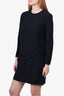 Miu Miu Black Long-Sleeve Dress with Bow size 42