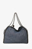 Stella McCartney Blue Canvas Falabella Large Shoulder Bag