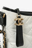 Pre-loved Chanel™ 2018 Black/White Leather Gabrielle Chain Crossbody Bag