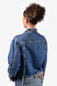 Rag & Bone Blue Distressed Denim Cropped Jacket Size XS