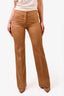 Stella McCartney Brown Wave Pattern Blazer and Pant Set Size 38