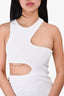 Stella McCartney White Sleeveless Cut-Out Tank Top Size 4