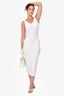 MM6 White Sleeveless Bodycon Midi Dress Size 1