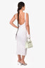 MM6 White Sleeveless Bodycon Midi Dress Size 1