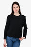N. 21 Black Shoulder Ruffle Detail Sweater Size 40