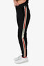 Gucci Black Web Side Stripe Logo Trousers Size 48 Mens