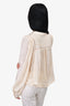SEA New York Cream Silk Blouse Size L