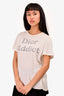 Christian Dior White "Dior Addict" T-Shirt Size L