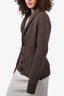 Dolce & Gabbana Brown Wool Collared Cardigan Size 44