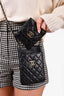 Chanel 2019 Black Quilted Lambskin Leather Phone Crossbody with Detachable Wallet