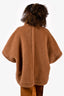 Max Mara Brown Camel Hair Teddy Cape Estimated Size One Size