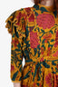 Farm Rio Multicolor Floral Print Belted Mini Dress Size S